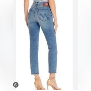 MOTHER High Rise Light Blue Denim Jeans